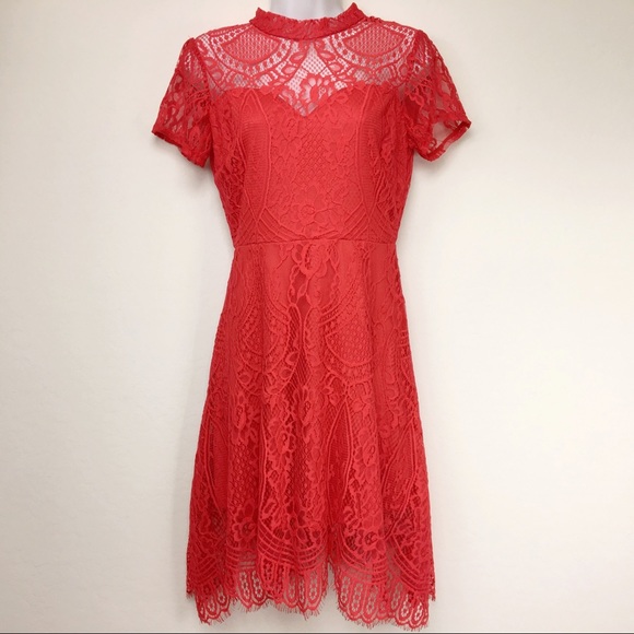 Francesca's Collections Dresses & Skirts - Francesca’s Red Lace Dress